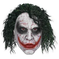Creepy Clown Halloween Mask Creepy clown Halloween mask with white face and messy black hair