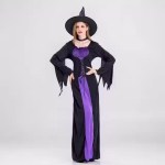 Women witch fancy dress costume for Halloween